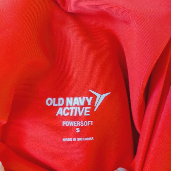 Old Navy Active Powersoft Leggings Coral Size S Gym Lounge Workout - Picture 3 of 7